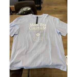 NWT Lululemon Heavyweight Cotton T-Shirt Graphic size L in Serene Blue